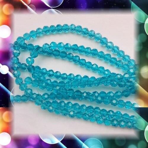 For DIY Christmas Tree Hanging Beads 6mm Sapphire 32 Faceted ball beads