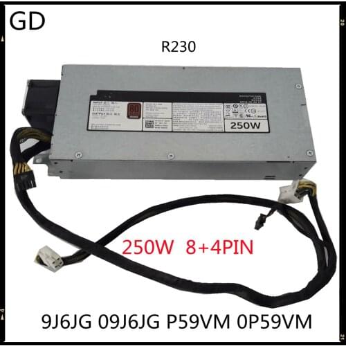 GD Original For Dell R230 R430 250W Power Supply 9J6JG 09J6JG P59VM 0P59VM AC250E-S0 D250E-S0 DPS-250AB-102 Full Tested