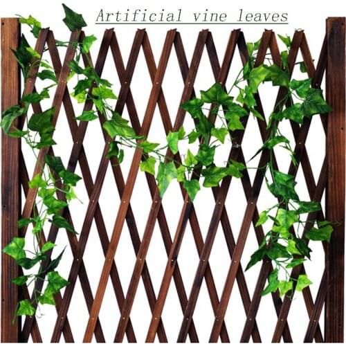 1pc Artificial Plant Vine Leaves Hanging Leaves Wreath Plant Flowers Plastic Ivy Decorate Party Wedding Wall For Home Bedroom