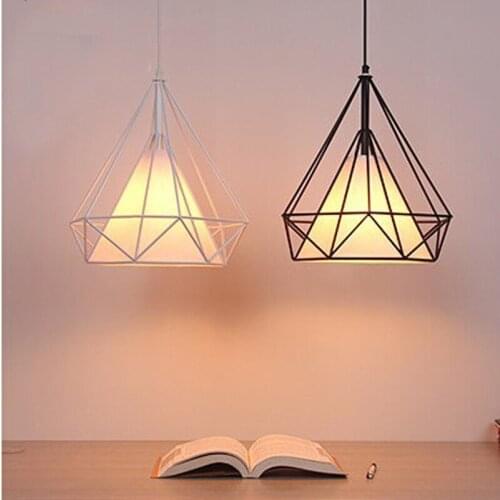 Wrought Iron Hanging Lights for Bars Childrens Pendant Lamps Nordic Lights Barbershop Tea Shop Hanging Lights Kitchen Decorate