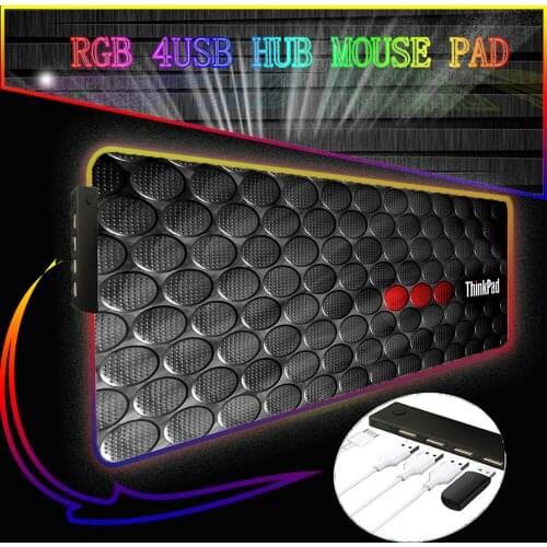 Merrige Mouse Pad Office Desk Pad LED Backlight Carpet RGB USB C HUB Circuit Board Suitable for Laptop Game Console Accessories