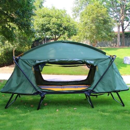 Individual Off-Ground Tent Double-Layer Anti-Storm Travel Outdoor Tent Thickened Oxford Cloth Warm Hiking Camping Tent