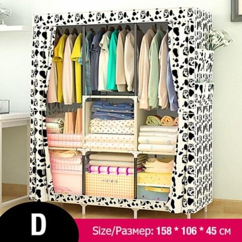 Non-woven Multifunction Wardrobe Closet Furniture Fabric Large Wardrobe Portable Folding Cloth Storage Cabinet Locker