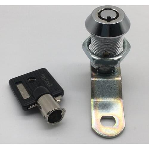 RAYLOCK 10 Pieces 25mm Same Key Code 6086 Quarter Rotation Tubular Cam Lock Slot Machine Door Lock