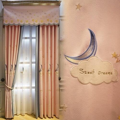 Curtains for Living dining room bedroom Factory Direct Modern Minimalist American Cotton Printed Blackout Drapes/Curtains