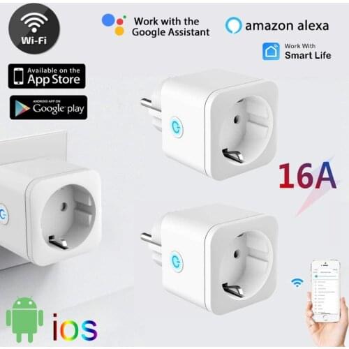 WIFI Wireless Remote Smart Socket Time Voice Control Smart Home Electrical Socket Works With Alexa Google Home IFTTT EU Plug