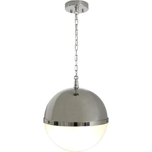 Light luxury retro ball hardware glass chandelier soft decoration custom villa model room light luxury chandelier