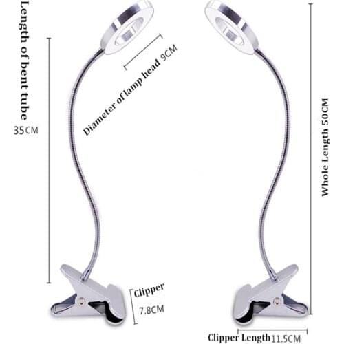 LED Desk Lamp USB Light 360 Degree Supper Soft Metal Horse Tattoo & Permanent Makeup Brighting Equipment Tattoo Accessories