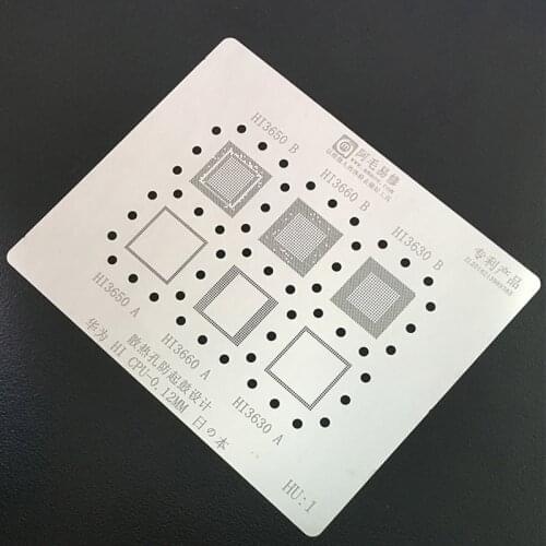 Universal Huawei BGA Reballing Stencil Kit for Huawei 3630 3635 3660 3650 6250 6220 6620 CPU Tin Planting Solder Template
