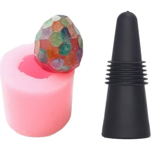 Wine Corks Topper Epoxy Resin Mold Beverage Bottle Sealer Wine Stoppers Silicone Mould DIY Crafts Decoration Making Tool M2EA