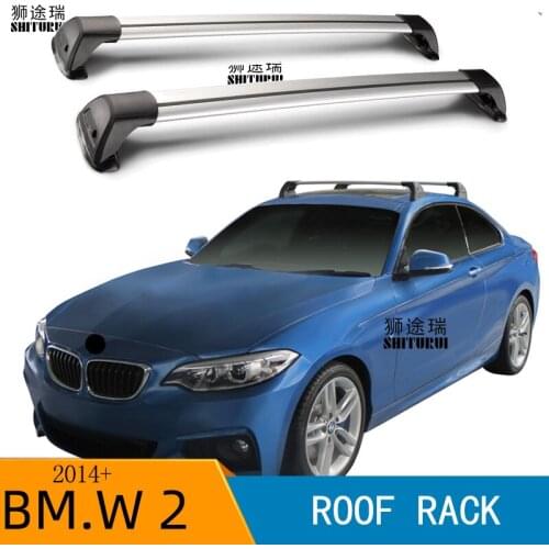 SHITURUI for BMW 2 Series F22 Coupe 2014+ 2015 2016 2017 Cerato Ultra Quiet Truck Roof Bar Car Special Aluminum Alloy Belt Lock