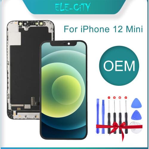 100% Best Ori Quality For iPhone 12 Mini OLED Screen With Frame Digitizer Assembly No Dead Pixel LCD Screen Replacement Display