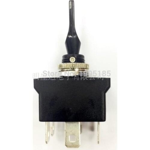 1PCS Black R13-54B 6Pin DPDT 3Position 12mm (ON)-OFF-(ON) Momentary Toggle Switch DC12V 20A Reset Flat Handle Rocker Switch HOT