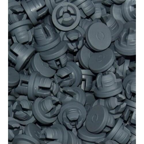 1000pcs/lot 20mm 3 Flap Lyophilization Butyl Rubber Plug Stopper freeze-dried Bottle Filp off cap rubber plug stopper