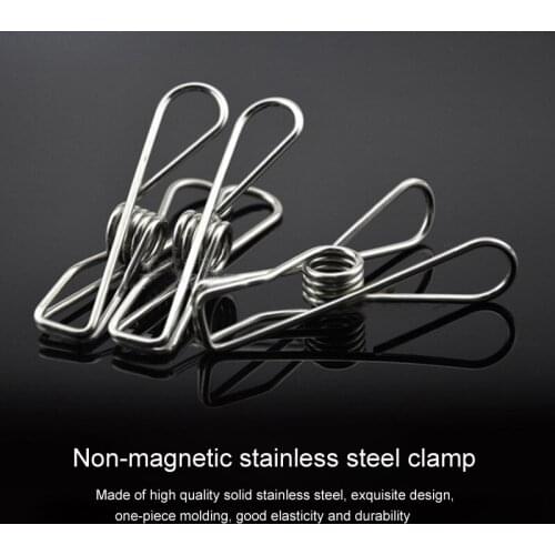 20 pieces of clothing pants pants towel socks small metal clip stainless steel clip solid spring clip small line clip
