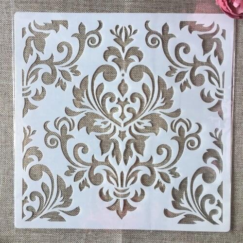 30*30cm Mandala Window Frame DIY Layering Stencils Wall Painting Scrapbook Coloring Embossing Album Decorative Template
