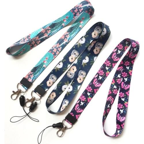 50Pcs Wholesale Fashion Maple Leaf Mobile Phone Straps Rope Tags Strap Neck Lanyards for keys ID Card Pass Gym Hang Rope Lariat