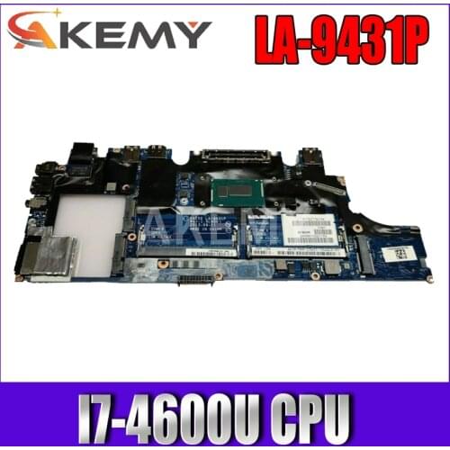 Akemy CN-0X9Y17 0X9Y17 VAZ50 LA-9431P MAIN BOARD For Dell Latitude E7240 Laptop Motherboard I7-4600U CPU