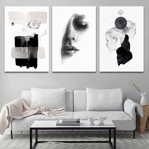 AtFipan Wall Black And White Paintings