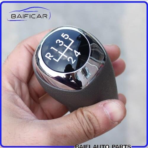 Baificar New Electroplate 5 Speed Manual Stick Gear Shift Knob Lever Shifter For Hyundai Rena 2010-2016 Raychem 2014-2016