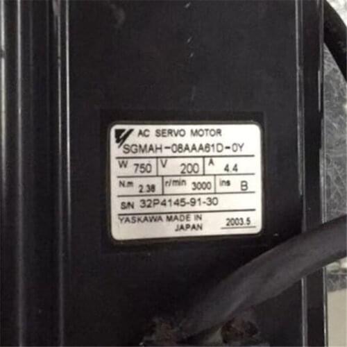 Used Tested Working SGMAH-08AAA61D-OY AC SERVO MOTOR
