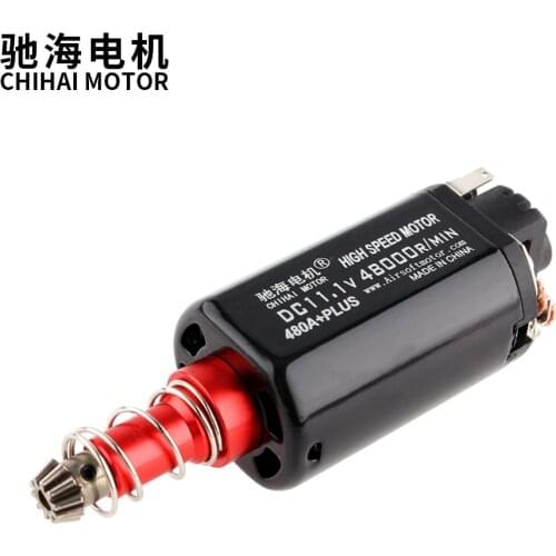 Chihai motor CHF-480A+PLUS Long Type D Hole High Speed Ordinary AEG Motor For Gel Blasters Ver.2 Gearbox Series
