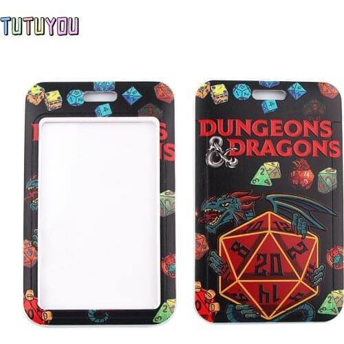 1pc PC2547 Dragon Cool Creative Lanyard Card Holder Student Hanging Neck Mobile Phone Lanyard Badge Subway Access Card Holder