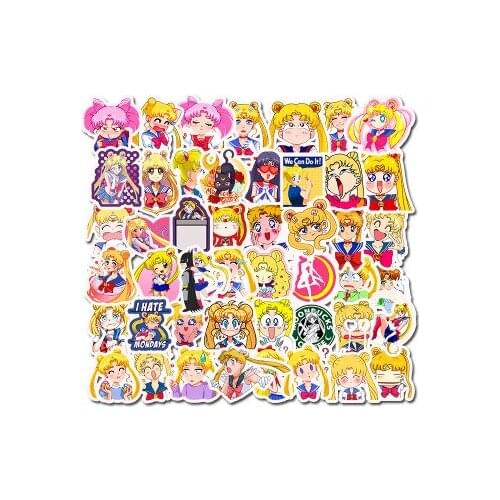 Cartoon stickers luggage stickers refrigerator stickers cosplay cartoon stickers sailir moon