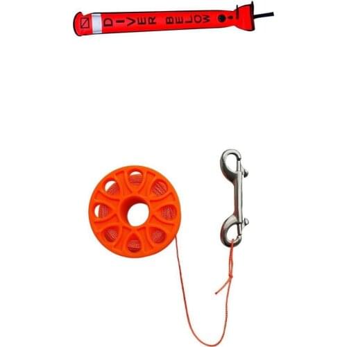 Nylon TPU Scuba Diving Diver Below Safety SMB Surface Marker Buoy & Dive Reel 18m Line Diving Buoy