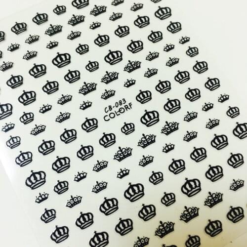 Newest CB sereis CB-083 Crown 3d nail art sticker nail decal stamping export japan
