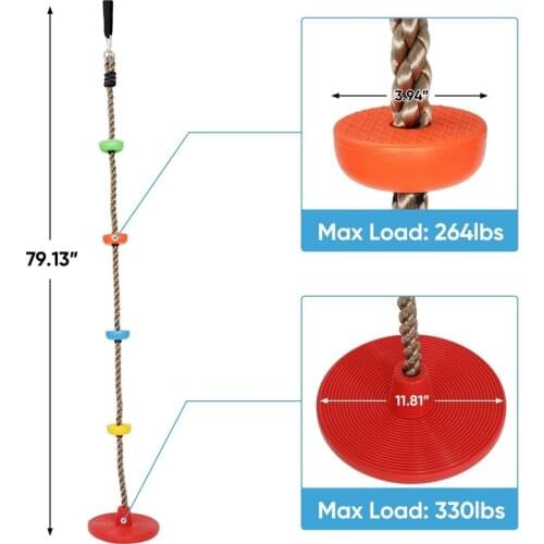 New Outdoor Swing Hammock Rope Garden with Platform Disc Swing Seat Child Climbing Rope Portable Picnic Camping Leisure Products