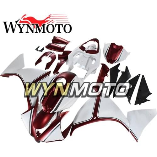 Complete ABS Plastic Injection Motorcycle Fairings For Yamaha YZF R1 Year 2012 2013 2014 Fairing Kit Hulls Red White