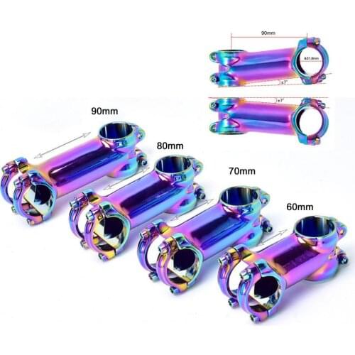 31.8x60/70/80/90mm DazzlingUltralight ±7 Degrees Bicycle Handlebar Stem Mountain Super Short Road Bicycle Stem