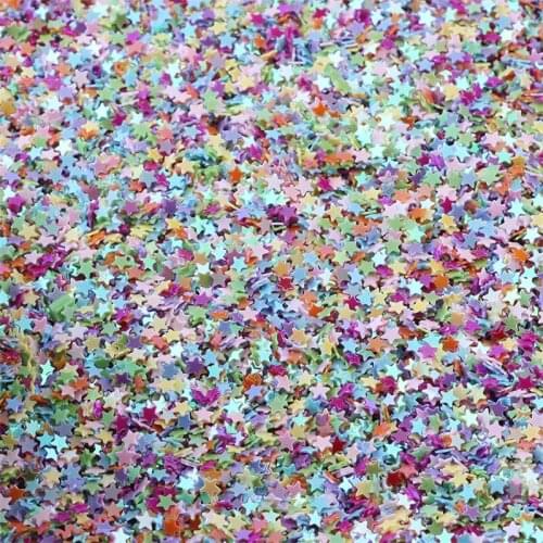 10000Pcs/Lot 10g 3mm Sequins PVC Flat Five-pointed Star Loose Sequin Paillettes Sewing Craft DIY Scrapbooking Nail Sequins