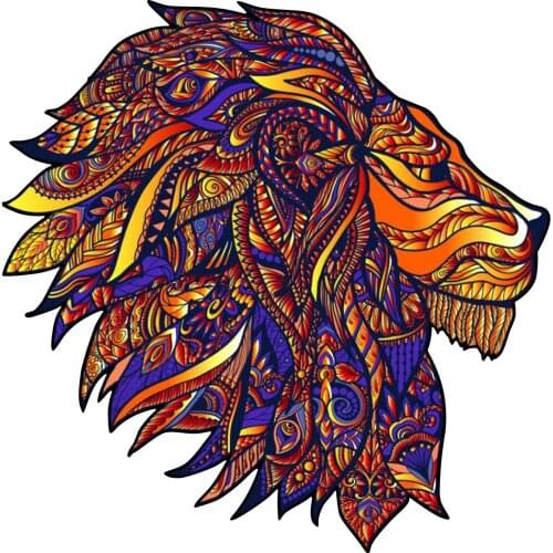 DIY Lion Wooden Jigsaw Puzzles Unique Each Piece Is Animal Shaped Wooden Animal Puzzles Gift For Adults Children Dropship