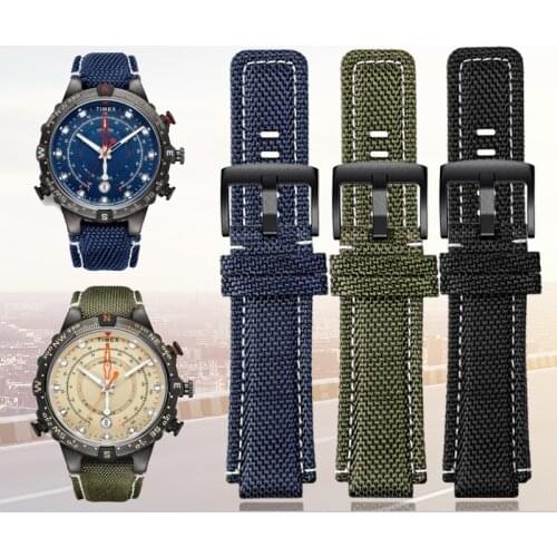 New Nylon watch strap for TIMEX Watch TW2T76500/TW2T6300/TW2T6400 band 24*16mm watchband with Screw rod and tools waterproof