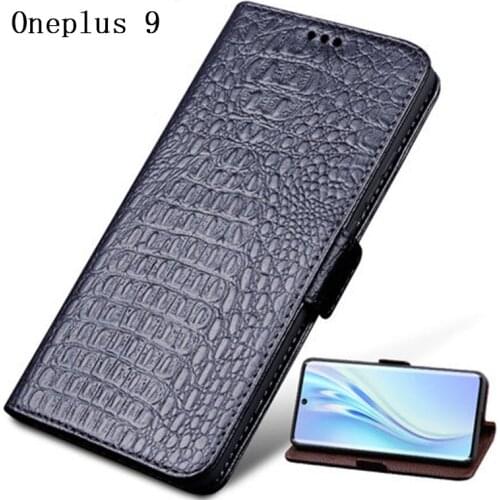 Luxury Genine Leather Wallet Case for Oneplus 9 Flip Magnetic Phone Bag Cover for Oneplus 9 Pro with Card Slots funda skin
