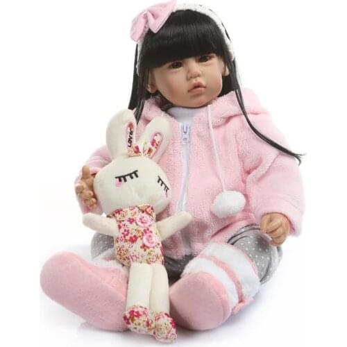 NPK Cute GIRLS Accompany Toy Long Hair Replaceable Doll GIRLS Birthday Gift