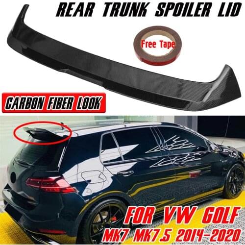 OS Style Rear Trunk Spoiler Lip For Volkswagen For VW Golf MK7 MK7.5 2014-2020 Car Rear Roof Boot Wing Spoiler Lip Body Kit