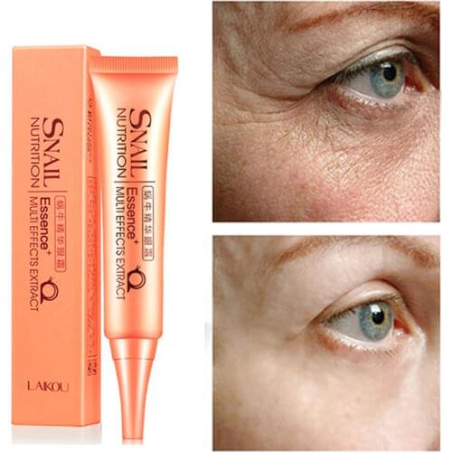 Snail Serum Eye Cream Moisturizing Dark Circle Anti-wrinkle Anti-aging Fade Fine Lines Hyaluronic Acid Brighten Eye Care 30g