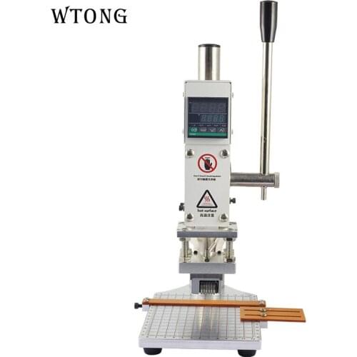 WT-90DS manual number machine automatic jump code series coding machine efoil stamp heat press all-in-one machine customizable