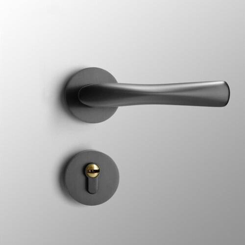Interior Bedroom Universal Mute Door Handle Lockset Silent Anti-theft Door Lock Household Light Luxury Safety Door Locks