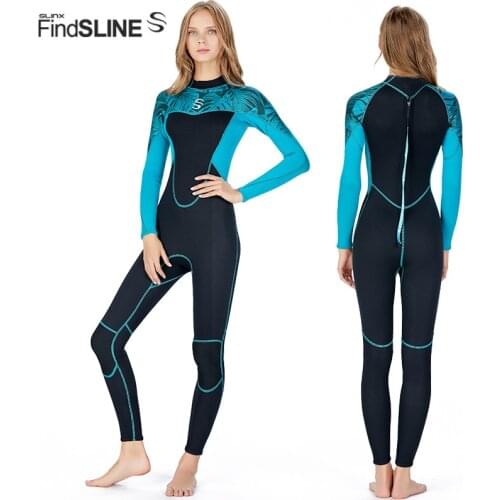 Womens full BODY wetsuit 2mm neoprene super-elastic Slim for scuba diving wet suit