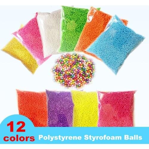 1 Pack Polystyrene Styrofoam Filler Balls Bottle DIY Snow Mud Particles AccessoriesSlime Balls Small Tiny Foam Beads For Foam