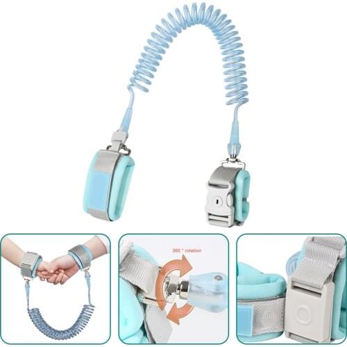150/250cm Toddler Baby Kids Safety Leash Harness Child Anti Lost Wrist Link Traction Rope for Supermarkets Parks Malls