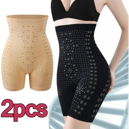2pcs Shapewear for Women Tummy Control Shorts High Waist Panty Mid Thigh Body Shaper Bodysuit Shaping Lady