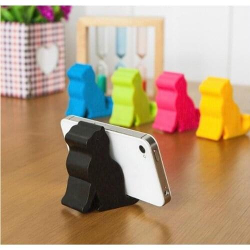 NEW 2PC Universal Hot sell Cute Mini Cat Shape Phone Tablet Mounts Stand Holder Tool for iPhone iPad Phone Tablet Mounts Stand