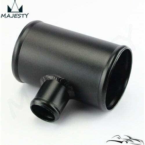 3" T-Pipe Aluminum Piping 76mm T Piece Shape Tube Pipe for 35mm OD Black