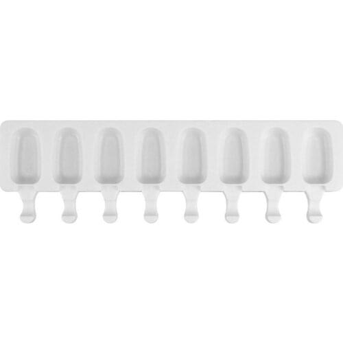 4 Cavity Ice Cream Mold Popsicle Silicone Molds DIY Homemade Fruit Juice Dessert Ice Pop Lolly Tray Mould Candied Haws