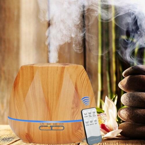 550ML Remote Control Essential Oil Diffuser Air Humidifier Ultrasonic Humidificador Mist Maker LED Aroma Diffusor Aromatherapy